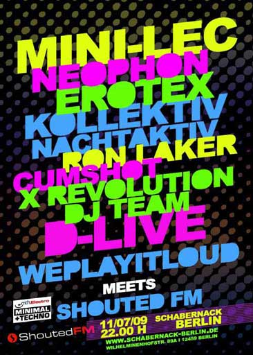 Mini-Lec (Live) @ Schabernack Berlin