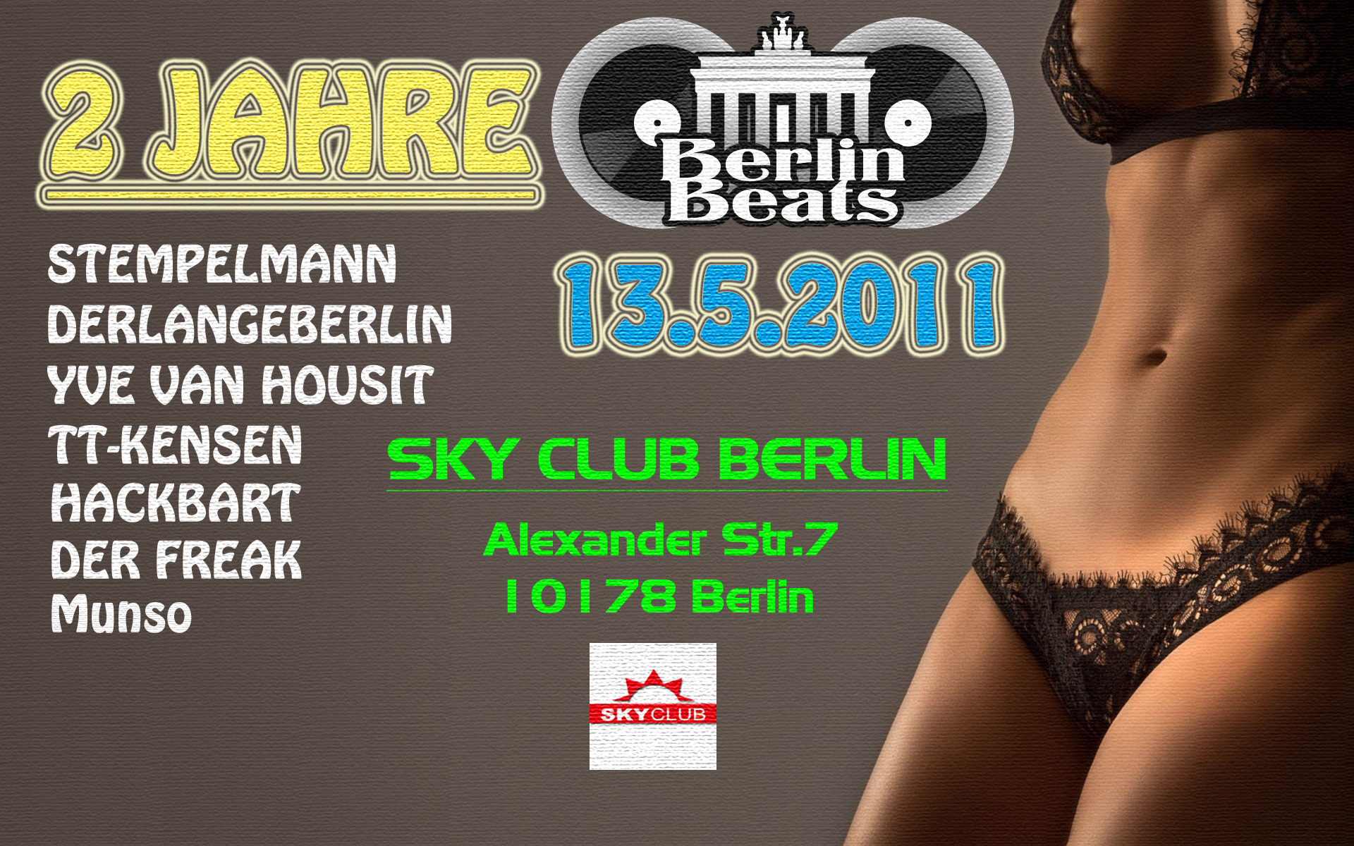 2 Jahre BerlinBeats @ SKY CLUB